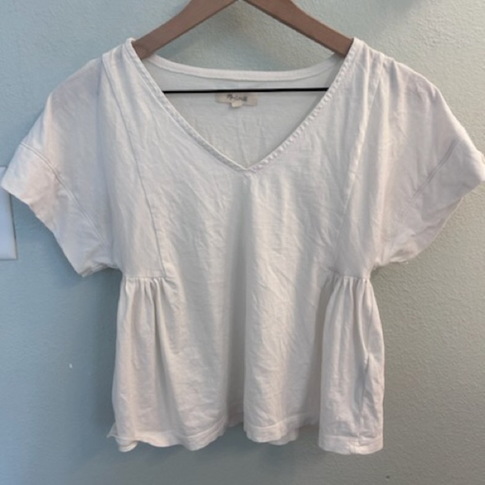 White V-Neck Women's Top - Picture 7 of 12